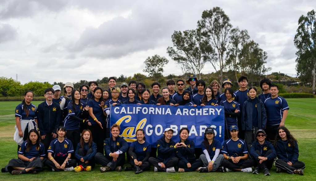 The Cal Archery team at a tournament